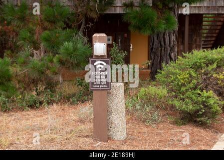 Pacific Grove, California, 10 settembre 2020. Asilomar e Conference Center firmano per indire un hotspot wifi Foto Stock