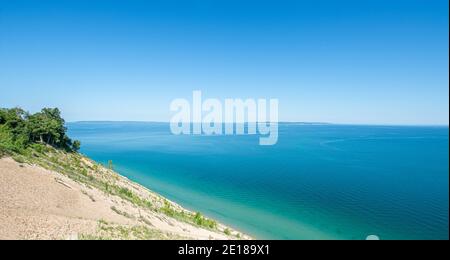 Alla scoperta del Michigan ed esplorando la splendida Sleeping Bear Dunes National Parcheggio Foto Stock