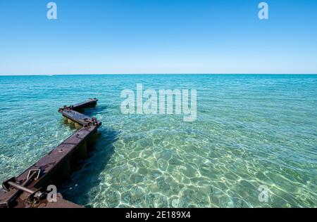 Alla scoperta del Michigan ed esplorando la splendida Sleeping Bear Dunes National Parcheggio Foto Stock