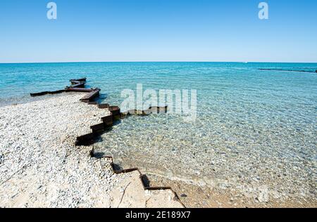 Alla scoperta del Michigan ed esplorando la splendida Sleeping Bear Dunes National Parcheggio Foto Stock
