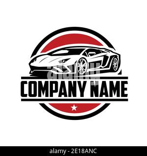 set di template con logo pronto per l'auto sportiva Illustrazione Vettoriale