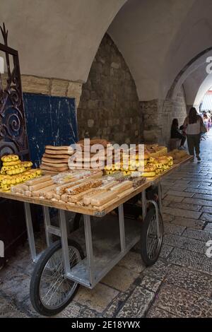 Israele, Gerusalemme di sesamo fornitore di pane Foto Stock