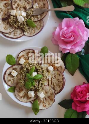 Melanzane di grano saraceno Fiori Foto Stock