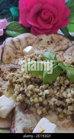 Melanzane di grano saraceno Fiori Foto Stock