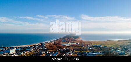 Vista dall'alto su Władysławowo Foto Stock