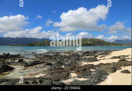 Paesaggio da Moku Nui - Oahu, Hawaii Foto Stock