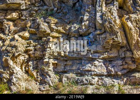 Martello geologico sulle rocce Foto Stock