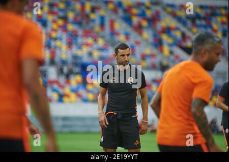 GERMANIA, DUESSELDORF - 16 AGOSTO 2020: Dario Srna, allenatore di Shakhtar Donetsk Foto Stock