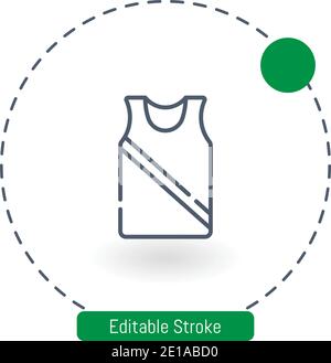 icona vettore gest icone del contorno del tratto modificabili per il web e. cellulare Illustrazione Vettoriale
