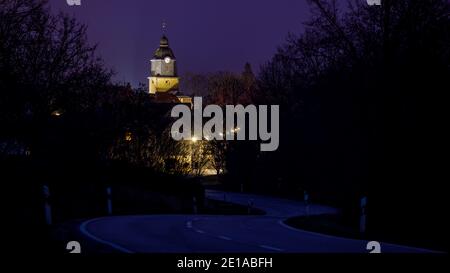 La chiesa storica di Herleshausen in Germania Foto Stock