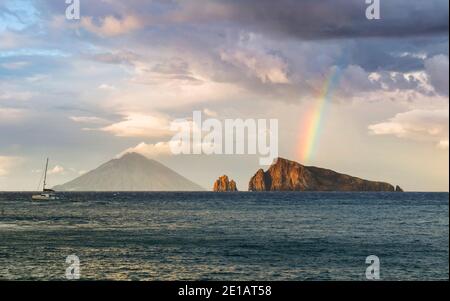 Panarea, Isole Eolie, Sicilia Foto Stock