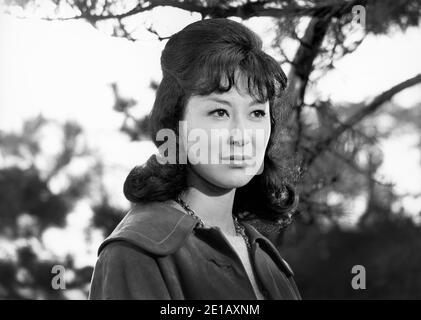 Keiko Kishi, responsabile e spalle Ritratto pubblicitario per il film francese, 'Rififi a Tokyo', francese: 'Rififi a Tokyo', Tamasa Distribution, MGM, 1963 Foto Stock