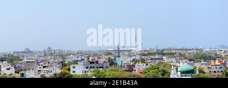 Vista di Chennai. Foto Stock