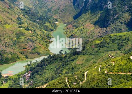 Fiume NHO Que a ha Giang Foto Stock