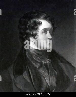 WILLIAM HARRISON AINSWORTH (1805-1882) romanziere storico inglese nel 1870. Foto Stock