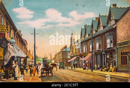 Perry Barr, Birmingham, West Midlands, Regno Unito cartolina antica pre-1908 Foto Stock