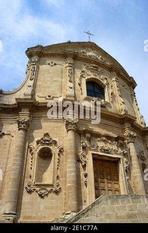 Massafra, Puglia, Italia. Chiesa di San Agostino - oggi abbandonata / Chiesa e Convento di Sant'Agostino Foto Stock