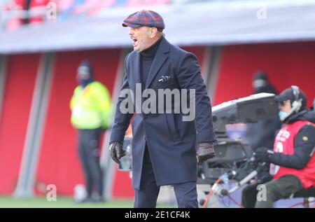 6 gennaio 2021, Bologna, Italia: La testa di Bologna Sinisa Mihajlovic durante la Serie Italiana UNA partita di calcio Bologna FC Udinese allo stadio Renato Dall'Ara di Bologna, 6 gennaio 2021. PH. Michele Nucci / LM (immagine di credito: © Michele Nucci/LPS via ZUMA Wire) Foto Stock