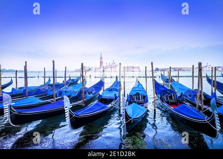 mattina presto a venezia, italia Foto Stock