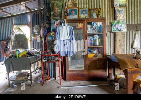 NAHON NAYOK, THAILANDIA, J ULY 07 2020, un interno di casa in una casa nella campagna tailandese. Foto Stock