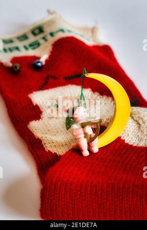 Vintage Natale Ornament Still-Life anni '50 Foto Stock