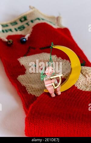 Vintage Natale Ornament Still-Life anni '50 Foto Stock