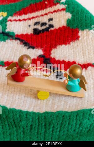 Vintage Natale Ornament Still-Life anni '50 Foto Stock