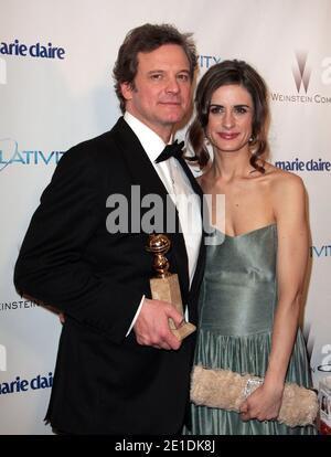 Colin Firth partecipa al '2011 Golden Globes Weinstein Company After Party' tenutosi presso l'hotel Beverly Hilton di Beverly Hills, California, il 16 gennaio 2011. Foto di Steve Levino/ABACAPRESS.COM Foto Stock