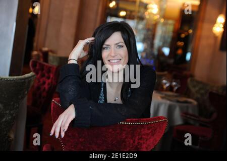 Anne Caillon si pone durante il 18 Fantastic'Arts Film Festival a Gerardmer, in Francia, il 28 gennaio 2011. Foto di Nicolas Briquet/ABACAPRESS.COM Foto Stock