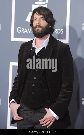 Ray LaMontagne arriva al 53° Grammy Awards annuale tenutosi presso lo Staples Center di Los Angeles, California, il 13 febbraio 2011. Foto di Lionel Hahn/ABACAPRESS.COM Foto Stock