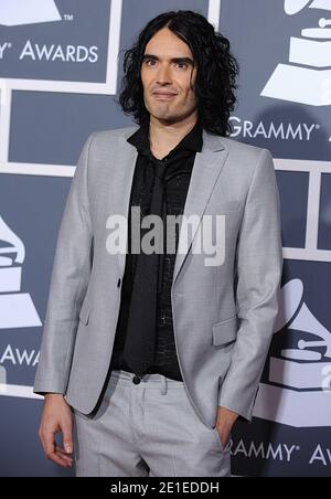 Russell Brand arriva al 53° Grammy Awards annuale tenutosi presso lo Staples Center di Los Angeles, California, il 13 febbraio 2011. Foto di Lionel Hahn/ABACAPRESS.COM Foto Stock