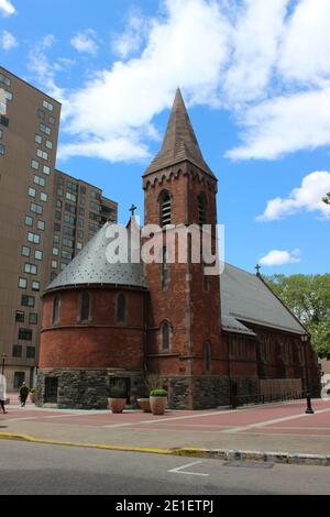 Chiesa del buon Pastore, Isola di Roosevelt, New York Foto Stock