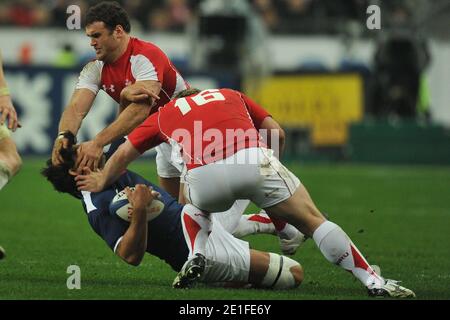 Atmosfera durante la partita del campionato RBS 6 Nations tra Francia e Galles allo Stade de France, a Saint Denis, Francia, il 19 marzo 2011. La Francia ha vinto il 28-9. Foto di Christophe Guibbaud/ABACAPRESS.COM Foto Stock