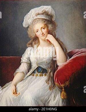 Louise Marie Adélaïde de Bourbon di Louise Élisabeth Vigée Lebrun. Foto Stock