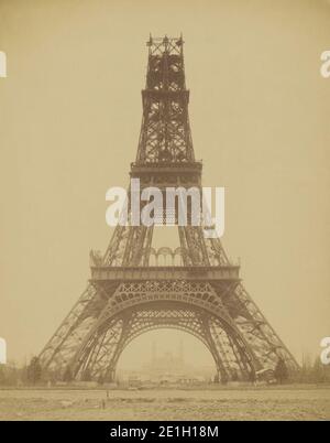 Louis-Emile Durandelle, la Torre Eiffel - Stato della costruzione, 1888. Foto Stock