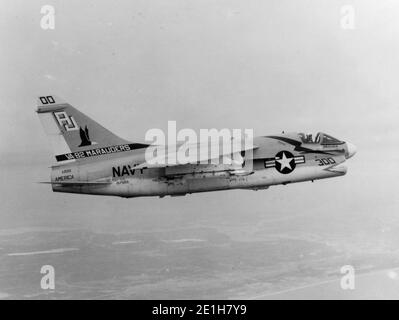 LTV A-7E Corsair II di VA-82 in volo, nel 1971 (KN 20591). Foto Stock