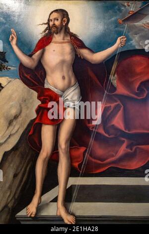 Lucas Cranach der Ältere-Passionszyklus-Auferstehung-Detail-4798. Foto Stock