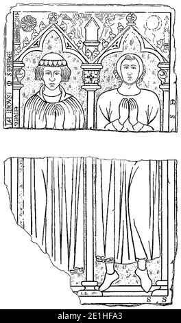 Lucien Bégule - l'abbaye de Fontenay et l'architecture cisterccienne pagina 071. Foto Stock