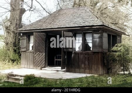 Mozarthäuschen A Salisburgo, Salisburgo, Österreich, 1957. Casa di Mozart a Salisburgo, Salisburgo, Austria, 1957. Foto Stock