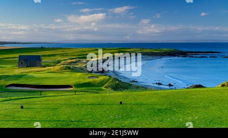 Balcomie Links Golf Course, Crail, vicino a St.Andrews nella contea di Fife, Scozia. Foto Stock