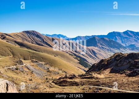 saint sorlin passo di col de la croix de fer In savoia nelle alpi del Rodano in Francia Foto Stock