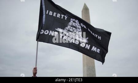 Save America Rally, momenti prima che inizi la protesta del Campidoglio. Washington DC USA Foto Stock
