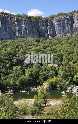 Ardèche, Auvergne-Rhône-Alpes, Francia Foto Stock