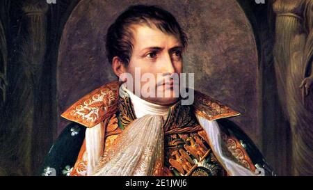 NAPOLEONE BONAPARTE (1769-1821) come Re d'Italia nel 1805 da Andrea Appiani Foto Stock