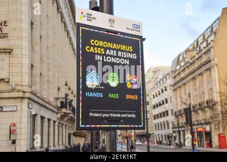 "I casi di coronavirus stanno risanando a Londra", City of London. Foto Stock