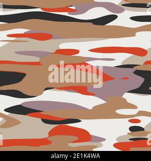 Motivo digitale camo hip a colori semplice e uniforme Foto Stock