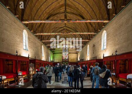 Beaune Francia 19 maggio 2013 : Dettagli all'interno del Hôtel-Dieu de Beaune, un ex ospedale e casa di elemosina a Beaune Foto Stock