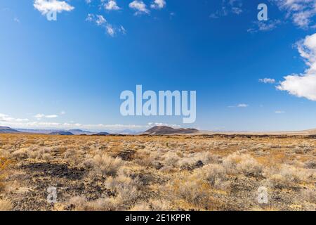 Bellissimo paesaggio intorno al Mojave Desert Lava Tube in California Foto Stock
