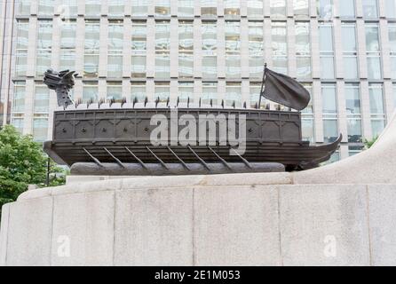 Una Geobukseon o nave tutle, un tipo di grande nave da guerra coreana che è stata usata a intermittenza dalla Royal Korean Navy durante la dinastia Joseon Foto Stock