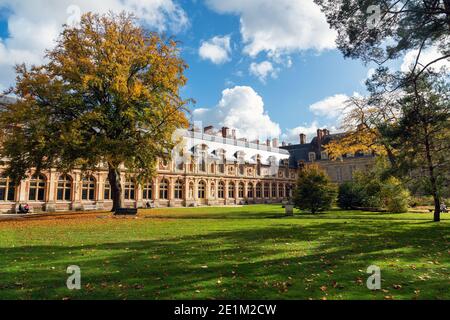 Giardino Diana al castello di Fontainebleau in autunno - Francia Foto Stock